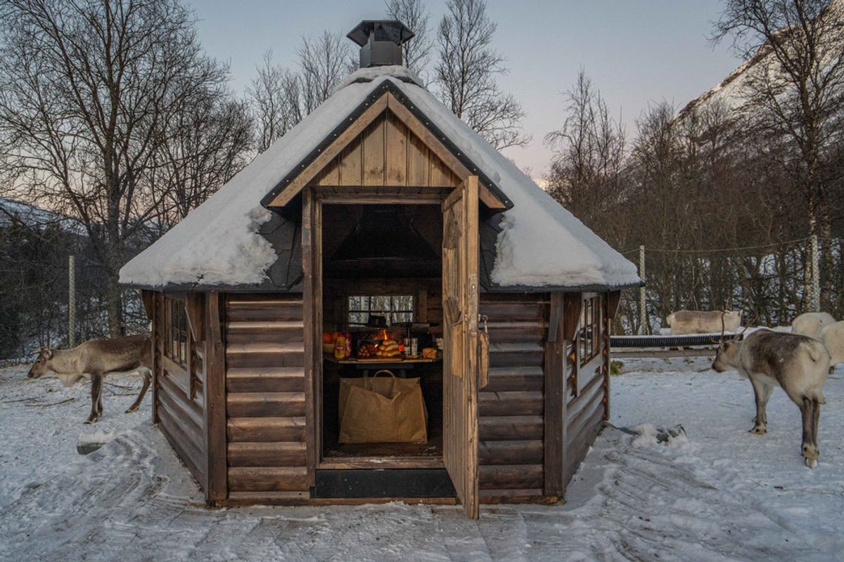 Grillkåta 10 Royal - Halvrund timmer