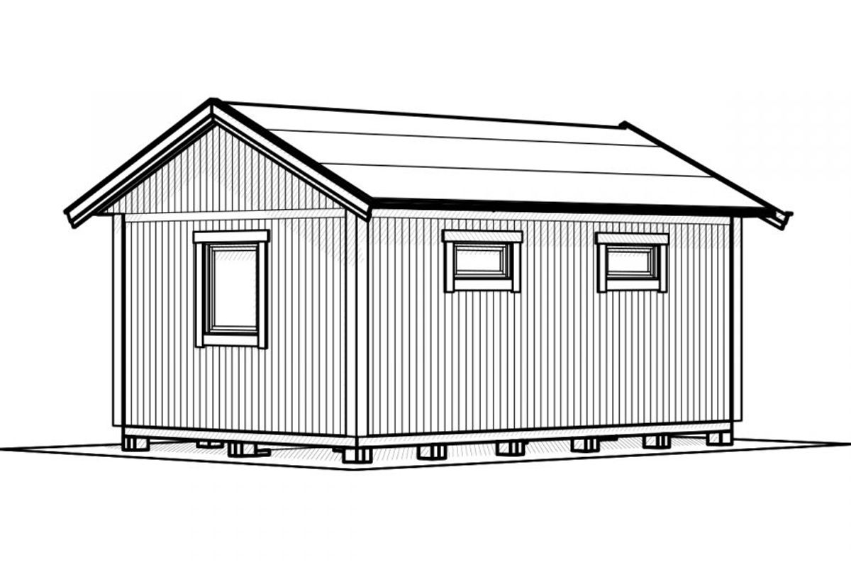 Attefallshus Njuta Funkis 25-4
